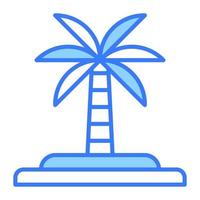 an amazing vector design of palm tree in modern and trendy style