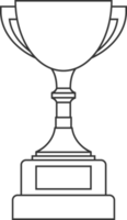 Line trophy cup clip art png