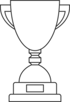 Line trophy cup clip art png