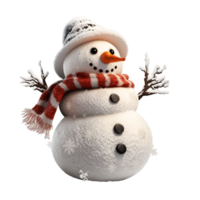 Noël bonhomme de neige avec transparent Contexte png