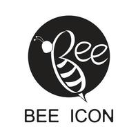 icono de diseño de ilustraciones de logotipo de abeja vector