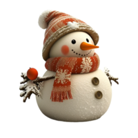 Christmas Snowman with transparent background png