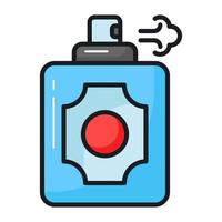 Perfume bottle icon in modern style, fragrance bottle vector in editable style