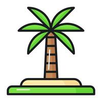 an amazing vector design of palm tree in modern and trendy style