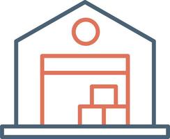 Warehouse vector icon