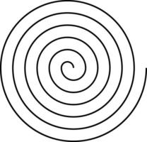 spirals with different number of turns scroll vector