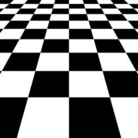 Black and white squares checkered Board background vector