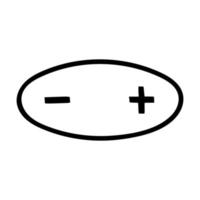 Water molecule polarity. Dipole. Vector image