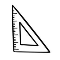 Triangular doodle icon vector
