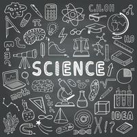 Science. Set of vector hand drawn elements.