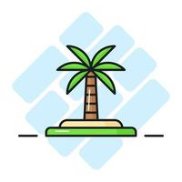 an amazing vector design of palm tree in modern and trendy style