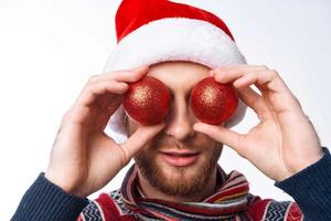 man in christmas clothes christmas fun lifestyle photo