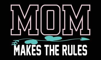 Happy Mothers day, Girls Mom, Retro Wavy SVG t-shirt Design. vector