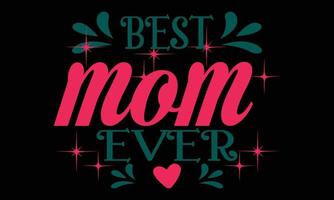 Happy Mothers day, Girls Mom, Retro Wavy SVG t-shirt Design. vector