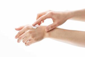 female hands cream dermatology health skin care photo