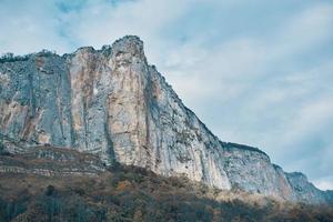 high mountains landscape autumn grass sky clouds fresh air photo