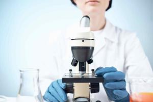 laboratory research microscope chemical solution science analyzes photo