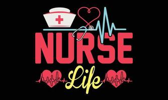 Happy  Nurse day,  Nurseing, Retro Wavy SVG t-shirt Design. Happy  Nurse Day T-shirt Design. vector