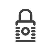 Padlock icon lock open and closed vector image