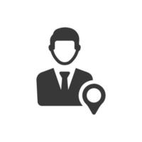 Account location icon vector image