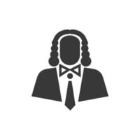 Judge icon black vector image