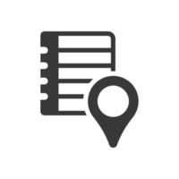 Location note icon vector image