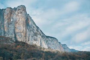 high mountains landscape autumn grass sky clouds fresh air photo