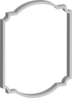 3D vintage frame png