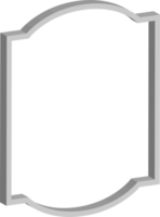 3D vintage frame png