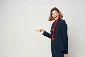 Business woman in manager suit office work secretary Professional photo