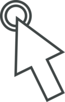 Pointer click sign and symbol png