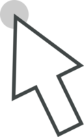 Pointer click sign and symbol png