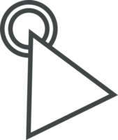 Pointer click sign and symbol png