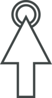 Pointer click sign and symbol png