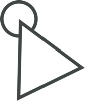 Pointer click sign and symbol png