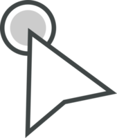 Pointer click sign and symbol png