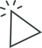 Pointer click sign and symbol png