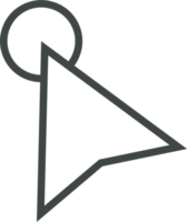 Pointer click sign and symbol png