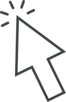 Pointer click sign and symbol png