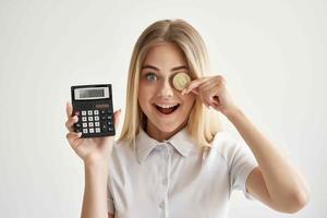 bonito mujer comercio Internet Finanzas inversión minería tecnologías foto