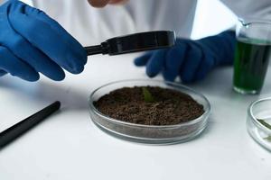 soil research laboratory biology analysis photo