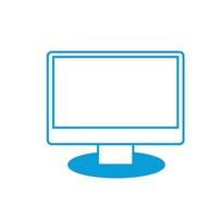 Icon line. Monitor. Vector illustration.