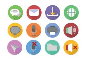 A set of computer icons and for the Internet vector