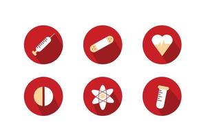 Medicine icons set. Vector icons