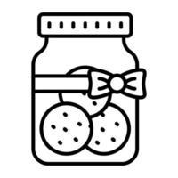 Carefully crafted icon of cookies jar in modern style, easy to use icon vector