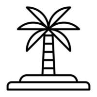 an amazing vector design of palm tree in modern and trendy style