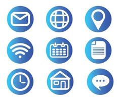 Communication icons. Internet. Vector design