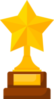 Winner award in flat style png