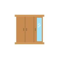 wardrobe icon for furniture or household equipment company that can be used on brochures, catalogs, web, pattern element, etc. vector