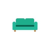 couch icon for furniture or household equipment company that can be used on brochures, catalogs, web, pattern element, etc. vector